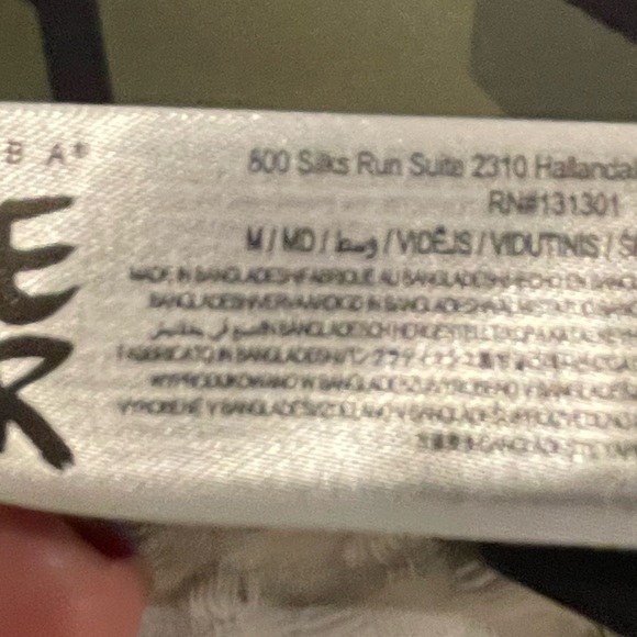 NWOT Zumba Camo Hoodie/Zip Up Jacket, size M - Picture 3 of 3